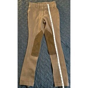 Ariat Heritage Knit KP Pull On Pants Youth 16 Brown Riding Breeches Jodhpurs